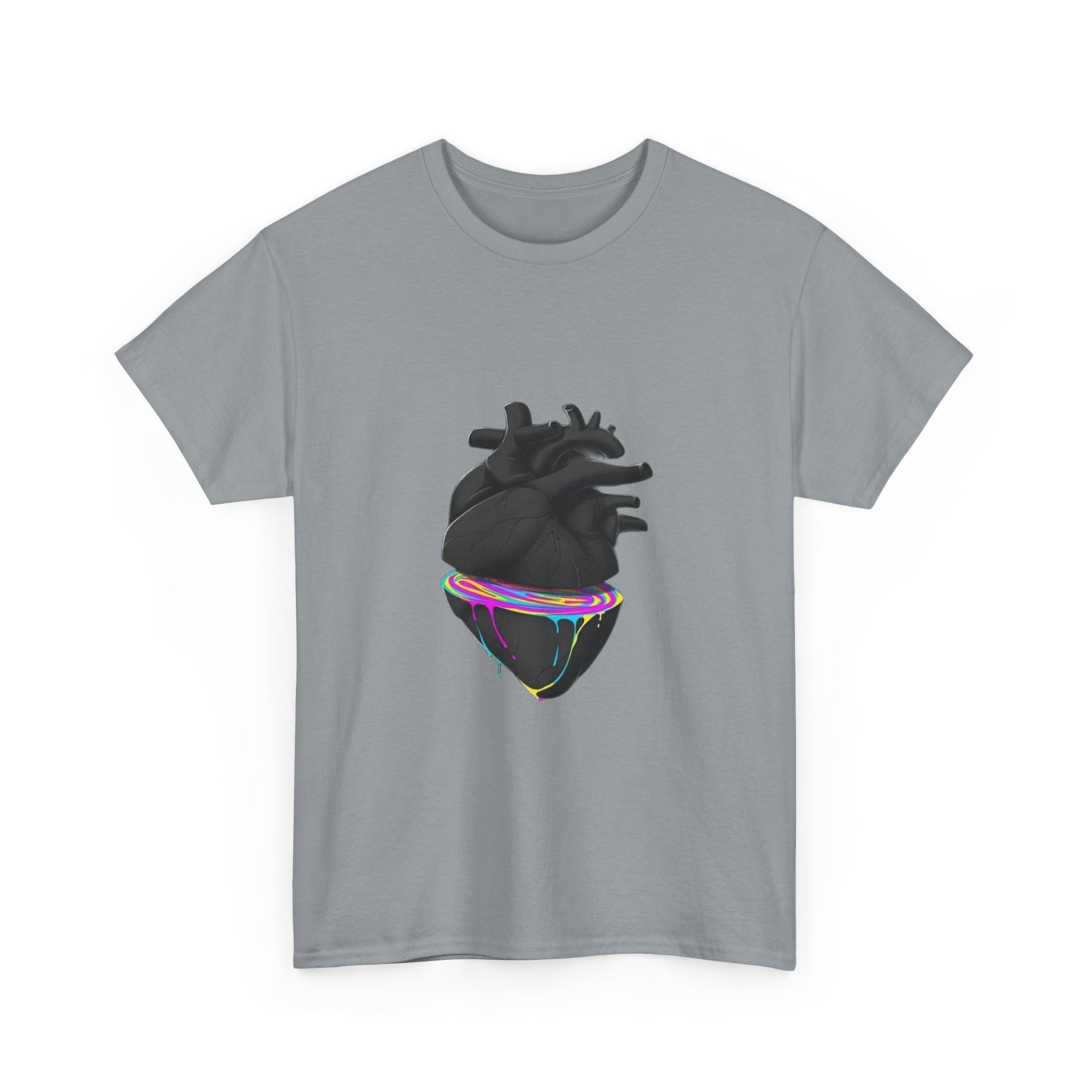 The Beauty Within The Heart Unisex Heavy Cotton Tee -T-Shirt, Gift for Friends, Casual Wear, Soft Cotton Top, Unique Graphic Design