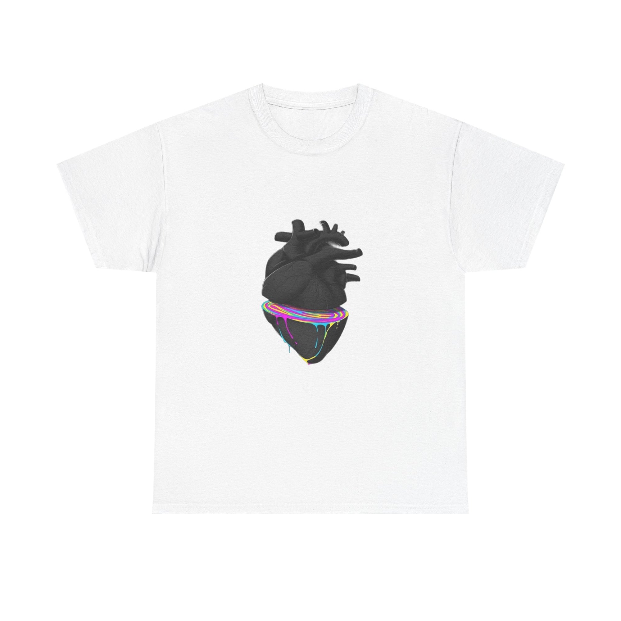 The Beauty Within The Heart Unisex Heavy Cotton Tee -T-Shirt, Gift for Friends, Casual Wear, Soft Cotton Top, Unique Graphic Design